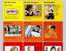 Tablet Screenshot of activ-fitness-stuttgart.info